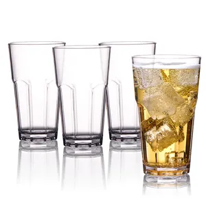 फैक्टरी अनुकूलित शराब चश्मा 100% Tritan प्लास्टिक अटूट शराब ग्लास मशीन से धो