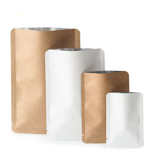 Sac d'emballage zip-lock en papier kraft personnalisé biodégradable réutilisable Doypack sacs alimentaires auto-scellants pour café moulu - Product Image 5