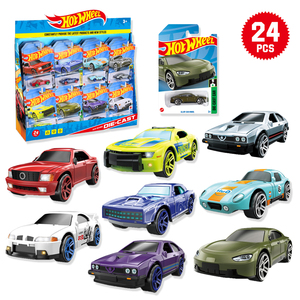 Modèles de voitures de sport miniatures en alliage moulé sous pression style Hot Wheels à l'échelle 1:64, coffret de présentation, jouet pour enfants - Product Image 1