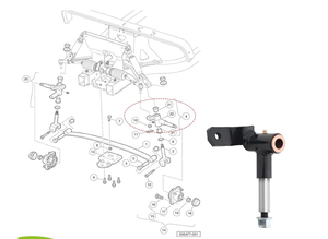 Genek New Spindle Assembly para Club Car Precedent <span class=keywords><strong>2004</strong></span>-Up Modelos eléctricos de gas Reemplazo del lado del conductor para OEM #1022879-01 - Product Image 5