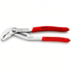 Pince à pompe à eau Knipex Cobra 87 03 180 autobloquante pour tuyaux et écrous - Product Image 1