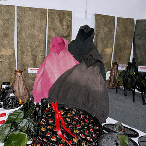 Sudaderas Personalizadas para Hombre, 100% Algodón, Estilo Urbano, Tejido Térmico, Corte Regular, Vintage, Peso Pesado 400gsm, Estampado a Cuadros con Pedrería, para Invierno - Product Image 2