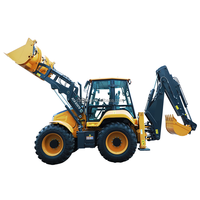 Neuer China XC8-S3570 3,5-Tonnen-Allrad-Baggerlader 9750 kg 1,3 m³ Ladeschaufel 0,26 m³ Grabenschaufel Radlader