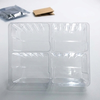 Emballage en blister transparent en PET écologique personnalisé de forme rectangulaire pour l'électronique grand public, les appareils photo et les composants