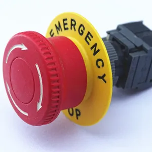Benlee fabrique des interrupteurs à bouton-poussoir d'arrêt d'urgence autobloquants étanches de 16mm pour boutons d'urgence mécaniques