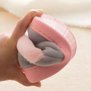 Chaussons d'hiver pour la maison, en fourrure chaude et peluche, antidérapants, pour femmes et hommes, motif chat, pour intérieur - Product Image 5