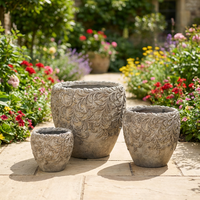 Pots en ciment classiques vintage à pois, écologiques et luxueux, pour la décoration de la maison, du sol ou de la table, des centres commerciaux - Style minimaliste créatif européen