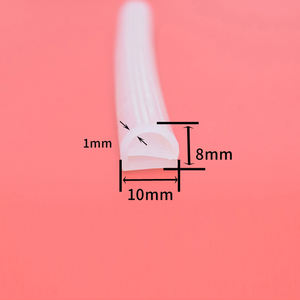 แถบซีลซิลิโคนชนิด E แบบใส ทนความร้อนสูงและต่ำ ผลิตจากวัสดุ EPDM TPE ตัดตามขนาดที่ต้องการ คุณภาพสูง - Product Image 2