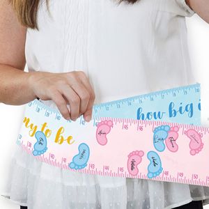 Ruban de mesure du ventre pour jeux de baby shower, révélation du sexe, mesure de la poitrine des bébés, fournitures de jeu pour futures mamans - Product Image 2