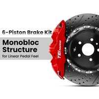 Pinza de Freno TEI S60 PLUS de 6 Pistones BBK, Disco de Rotor de 378x32mm, Kit de Rotor de Frenos Delanteros de 19 Pulgadas para BMW X3