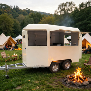 Fully Equipped Hot Dog Cart OEM Horse <b>Box</b> Food Truck Multi Functional Burger <b>Trailer</b> Modern Mobile Kitchen - Product Image 4