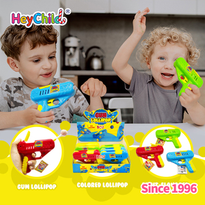 Kẹo Bán Buôn Tùy Chỉnh Nhãn Hiệu Riêng Đầy Màu Sắc Súng Hình <span class=keywords><strong>Lollipop</strong></span> Đồ Chơi Vui Vẻ Trái Cây Snack Với Đồ Chơi Mới Lạ Cho Trẻ Em Bên Gifting - Product Image 2