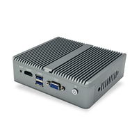 Computadora de escritorio industrial integrada Win Mountbale sin ventilador con ranura para tarjeta Sim Box Pc Industrial Mini Pc