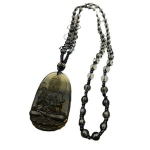 Colgante de Obsidiana de Imitación Tipo Hielo con los Ocho Dioses Guardianes del Zodíaco Chino, Joyería de Buda del Nacimiento - Product Image 5