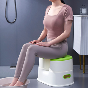 Fanfan Era Tabouret de douche en plastique épaissi, siège de bain antidérapant pour personnes âgées, femmes enceintes, usage domestique - Product Image 2