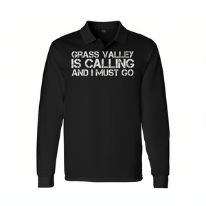 Camiseta Polo de Manga Larga de Grass Valley, California, Producto Promocional de California, Tierra del Estado Dorado - Product Image 2