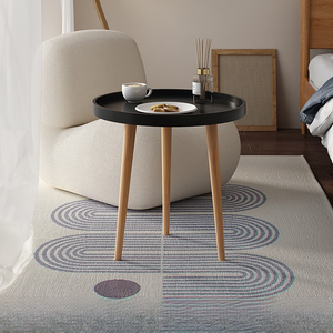 Bàn cà phê tròn, chân gỗ, nội thất gia đình hiện đại, Bàn Trưng Bày hoa, nhà máy bán buôn - Product Image 3