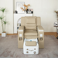 Chaise de massage électrique inclinable pour salon de manucure et pédicure de luxe, avec spa pour les pieds professionnel