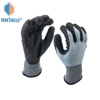 NMSHIELD Maßgefertigte XL Industrielle Sicherheitshandschuhe EN388 PU-Beschichtete Schnittfeste Arbeitshandschuhe mit Nylon-Futter HPPE-Material