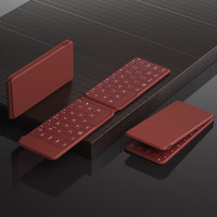 Teclado inalámbrico plegable OEM con panel táctil, teclado mini portátil delgado para Tablet PC iOS Android Windows con diseño personalizado