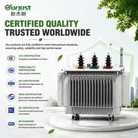 Transformateur immergé dans l'huile 500 kVA, 11 kV 0,4 kV, triphasé, faible perte, refroidissement ONAF pour centrale électrique et réseau utilitaire