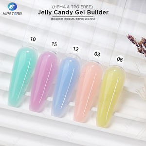 Gel de construction pour ongles en gel dur UV à absorption rapide, couleur rose gelée, haute capacité 15/300g, gel de construction pour ongles, couleur printemps - Product Image 3