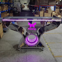 Fournisseur d'usine OEM Scène de DJ avec logo personnalisé Présentoir DJ en métal Cabine de DJ mobile sur table pour scène de discothèque Performance
