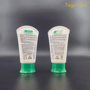 Tube cosmétique rond vide en PE de 35 mm de diamètre, 50 ml, vert, avec bouchon à vis mignon pour lotion corporelle, emballage pour soins de la peau - Product Image 3