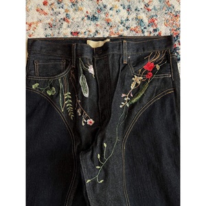 Jeans de Mezclilla para Hombre, Corte Recto, Color Azul Claro, Lavado Medio, Cintura Media, Algodón - Product Image 3