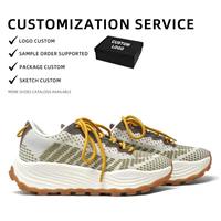 Chaussures de course à faible MOQ avec logo personnalisé pour hommes, sport de plein air, décontractées, confortables, respirantes, en maille, fabricant de baskets personnalisées