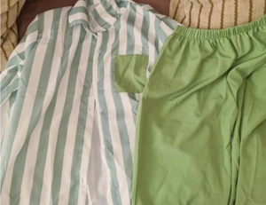 Set Due Pezzi <span class=keywords><strong>a</strong></span> <span class=keywords><strong>Righe</strong></span> da Donna, Taglie S-5XL, Moda Primavera e Autunno, con Cardigan <span class=keywords><strong>a</strong></span> Maniche Lunghe e <span class=keywords><strong>Pantaloni</strong></span> Casual - Product Image 6