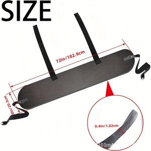 Protection de pare-chocs arrière universelle noire facile à utiliser pour voitures et SUV, protection de pare-chocs arrière de camion, accessoire de pare-chocs avant - Product Image 2