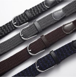 Tressé Stretch Casual Hommes <span class=keywords><strong>Ceinture</strong></span> Alliage Sans Poinçon Boucle Ardillon <span class=keywords><strong>Élastique</strong></span> Femmes Toile Tendance <span class=keywords><strong>Ceinture</strong></span> - Product Image 4