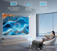 Projecteur portable JY530 4K 300 ANSI Android 13, résolution native 720P Full HD, BT5.2, pour extérieur, maison, jeux vidéo, films, mini-projecteurs