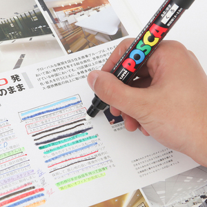 Stylo de marquage de reine <span class=keywords><strong>Posca</strong></span> multicolore vert/rouge/noir/jaune/bleu - Product Image 2