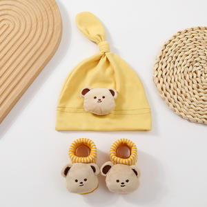 Conjunto de Gorro y <span class=keywords><strong>Calcetines</strong></span> Tejidos para Bebé Recién Nacido, Verano, Suave y Transpirable, Poliéster/Algodón, 0-6 Meses, TUME - Product Image 3