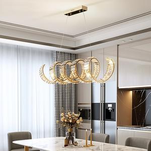 Lampe de remplacement magnétique en cristal pour <span class=keywords><strong>abat</strong></span>-<span class=keywords><strong>jour</strong></span> de luxe bar salon modulaire en forme de ressort éclairage moderne - Product Image 3