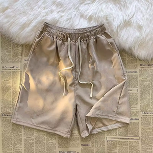 Pantalones cortos de hombre con estampado de burbujas y logotipo personalizado Pantalones cortos deportivos de cintura alta con estampado de letras en 3D - Product Image 3