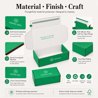 Boîtes d'expédition personnalisées sans plastique, boîtes d'expédition express biodégradables, boîtes en papier colorées pour l'emballage de sous-vêtements, logo