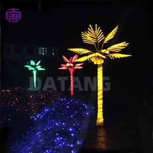 Lámpara LED Estilo Isla con Forma de Palmera, Decorativa, con Hojas de Palma, para Navidad, Halloween, IP65 Impermeable, para Hoteles, Plazas, Centros Comerciales, Playas, Bodas - Product Image 4