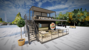 Contenedor para Restaurante de Comida Rápida, Contenedor de Envío de 20 pies/40 pies, Contenedor <span class=keywords><strong>Bar</strong></span>, Cafetería - Product Image 5