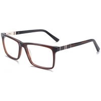 Monture de lunettes rectangulaire Elan Optical YB7309 de qualité supérieure pour hommes, monture intégrale en acétate, lunettes optiques sans peinture, respectueuses de l'environnement