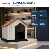 Maison pour chien et chat moderne de luxe, en plastique imperméable, à motif uni, pour l'extérieur, toutes saisons, meubles pour animaux de compagnie
