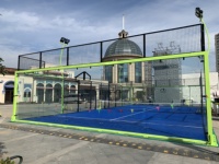 Vente Flash : Court de Padel Panoramique de Haute Qualité à Grande Remise 20x10m Certifié CE avec Éclairage LED 200W et Garantie de 3 Ans, Galvanisation à Chaud