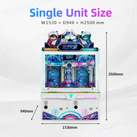Borne d'arcade personnalisée OEM/ODM pour zones de jeux de centre commercial, conçue comme borne de jeu à monnayeur avec cabinet facile à nettoyer et fourniture de machines de cabinet.