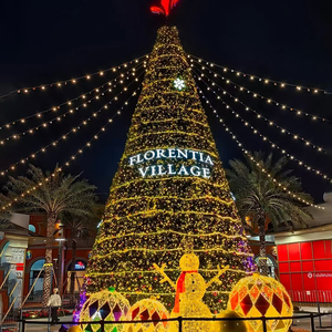 Toptan ürün büyük uzun boylu noel ağacı IP65 3D Morden Led noel Motif ışıkları - Product Image 3