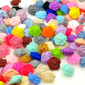 Donuts bebé silicona mordedor colorido anillo círculo cuentas DIY collar Babi juguetes masticar dientes juguete niños regalo - Product Image 5