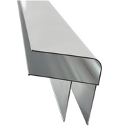 Profil de douche en aluminium de série 6000, anodisé noir brillant, de haute qualité, personnalisé en usine, soudage, pliage, découpe sur mesure
