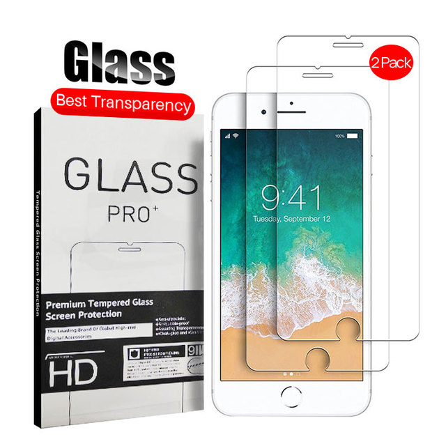 Premium 2 Pack Tempered Glass Screen Protector for iPhone 7 8 6s 2.5D 9H 0.33mm clear Japan AGC Glass Tempered Glass
