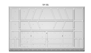 Kit d'encastrement complet démontable CKD 55-115 pouces avec cadre en plastique pour panneaux plats interactifs de formation et de conférence - Product Image 1